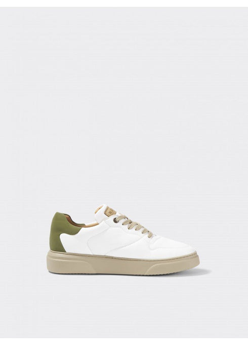 Sneakers Uomo Vision in pelle Bianco verde NOOVA- Francavilla Moda